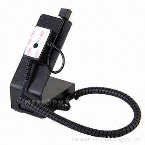 Mobile phone display stand with alarm